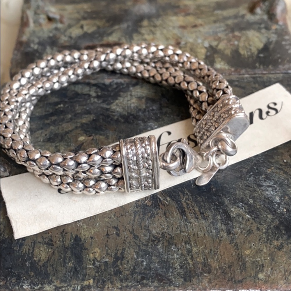 Brand New 3 Strand Popcorn Silpada Bracelet - Picture 2 of 4